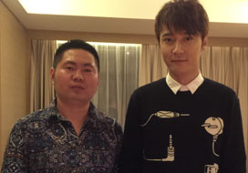 广州AB与明星合影